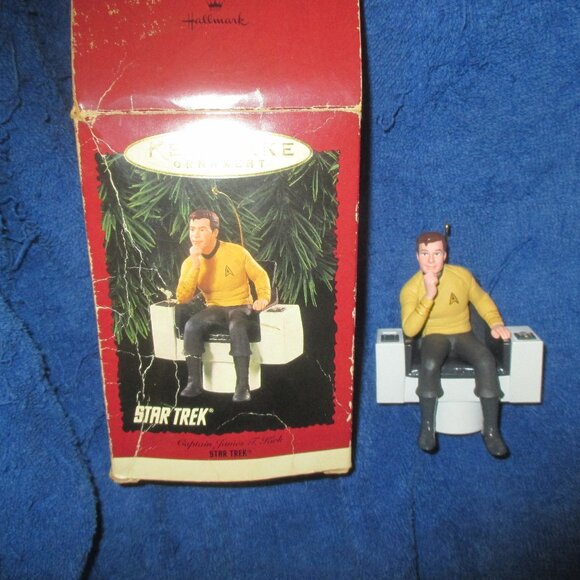Star Trek Captain James T Kirk Hallmark Keepsake Ornament 1995 - Picture 1 of 2